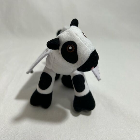 Chick-Fil-A "EAT MOR CHIKIN" Cow PLUSH Toy Black White Logo - Picture 4 of 6